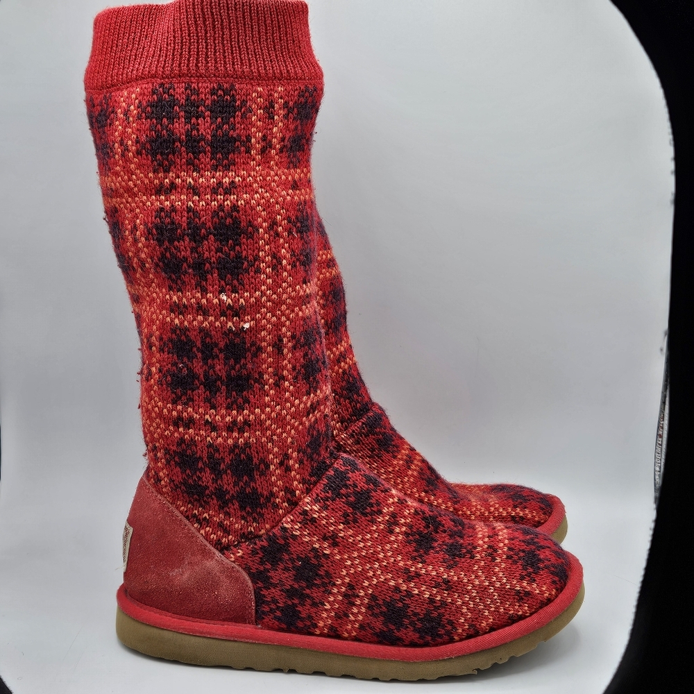 Ugg Australia Carly Tartan Jester plaid boots size 6